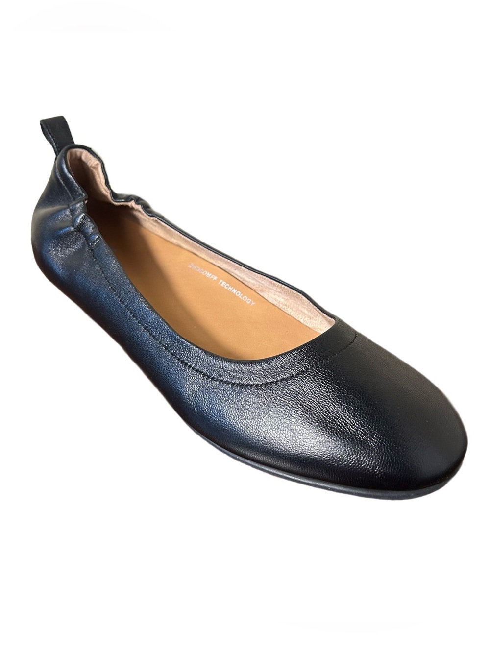 Fitflop Shoes Size 11 Delicato Poise Classic Black Women's Leather Ballet Flat